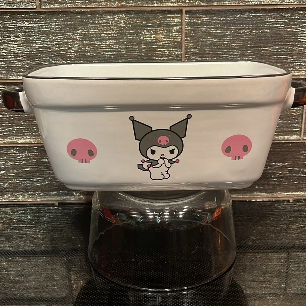 Kuromi Bread Loaf Baking Dish Hello Kitty and Friends Skulls Ceramic Bake Pan